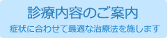 診療内容のご案内